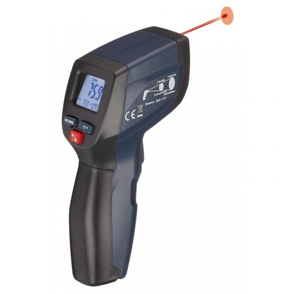 Thermomètre infrarouge à visée laser, Classe 2, de -50° à +500°C