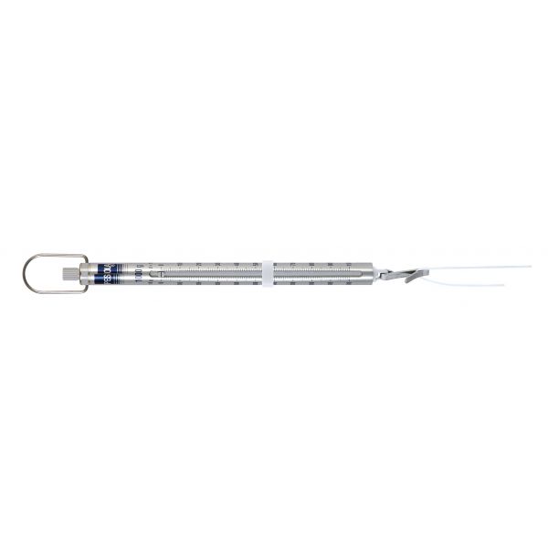 Balance à ressort, 1000g , d:10, bleue, avec serre-fil, aiguille entraînée
