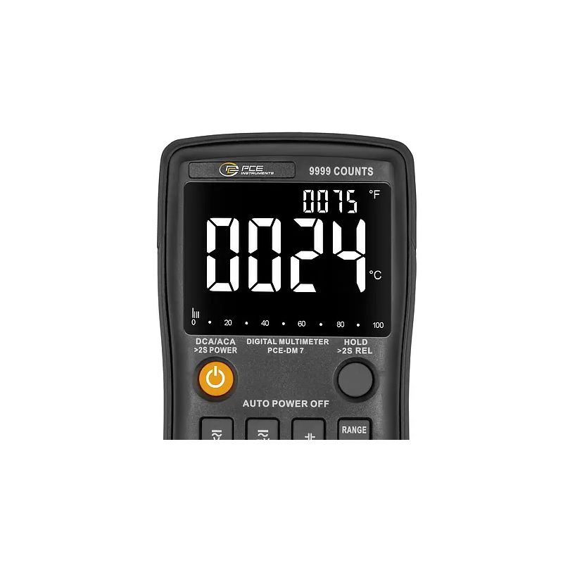 Multimètre professionnel PCE-DM 7 – Précision True RMS avec fonctions complètes et mémoire