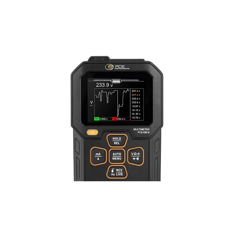 Multimètre professionnel PCE-DM 8 – Mesure True RMS avec fonctions avancées