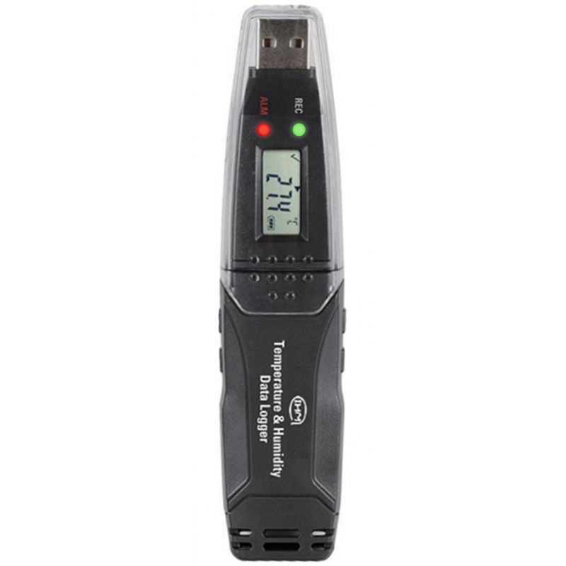 Enregistreur de température et d'humidité autonome, format USB avec écran