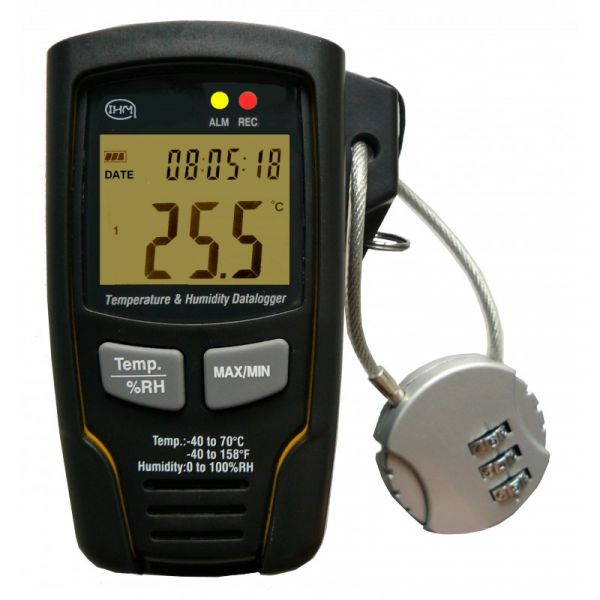 Enregistreur Thermomètre / Hygromètre autonome - USB - Avec affichage