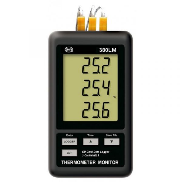 Enregistreur thermomètre 3 canaux type K + 1 sonde filaire type K